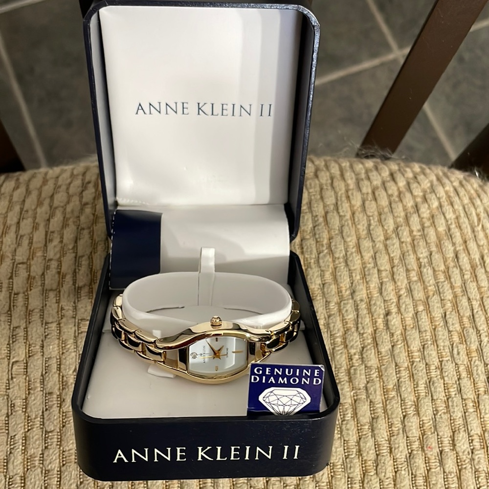Anne Klein Vintage gold watch.